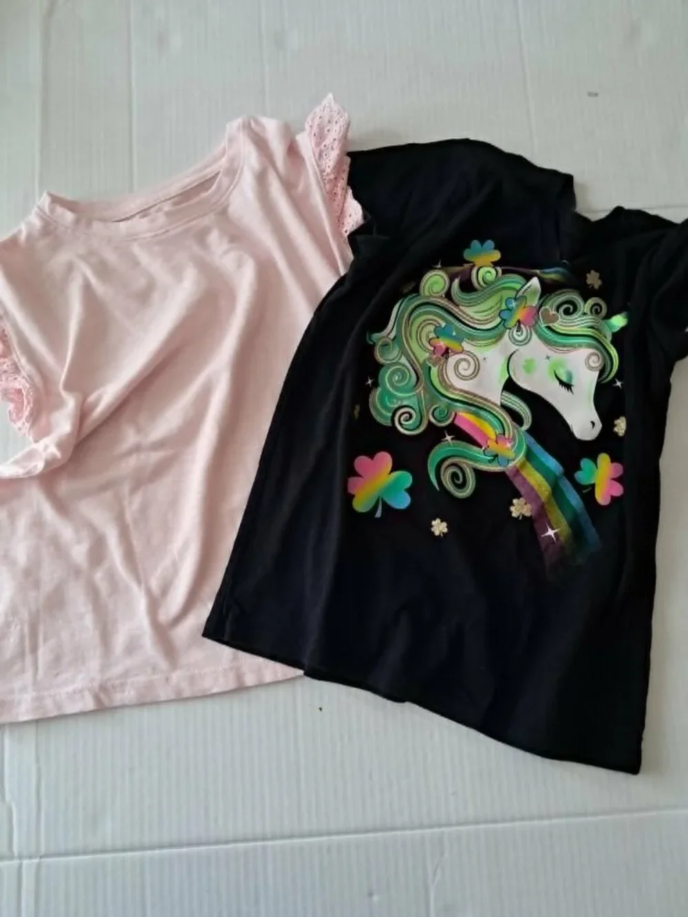 Girls 6/7 Cat & Jack & Children's Place Tee Set